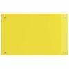 vidaXL Πίσω Πάνελ Κουζίνας 2 pcs Κίτρινο 80 x 50 cm σκληρυμένο γυαλί