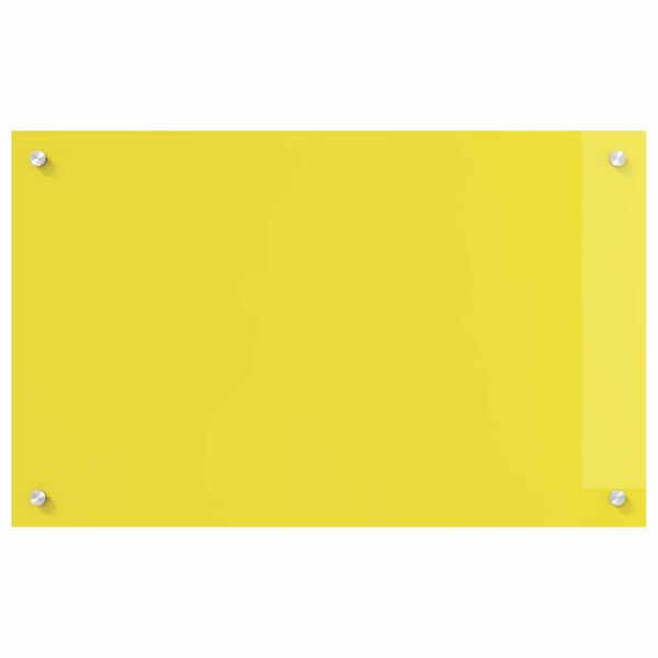 vidaXL Πίσω Πάνελ Κουζίνας 2 pcs Κίτρινο 80 x 50 cm σκληρυμένο γυαλί