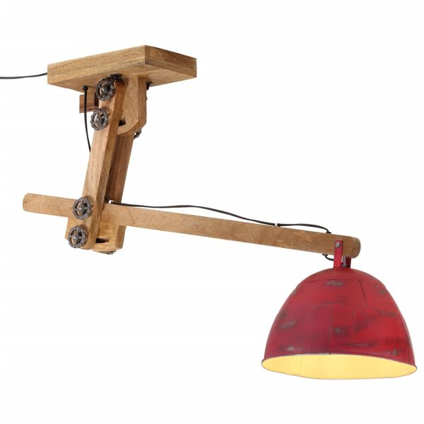 vidaXL Φωτιστικό Οροφής 25 W Αντικέ Κόκκινο 105x30x65-108 εκ. Ε27