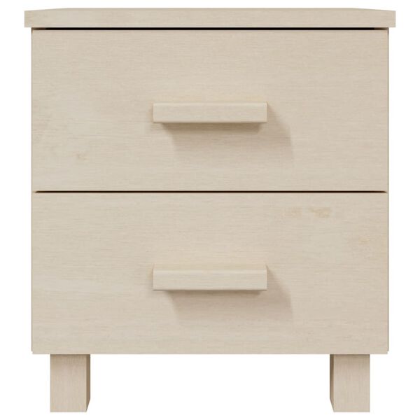 vidaXL Κομοδίνο HAMAR Καφέ Μελί 40 x 35 x 44,5 εκ. Μασίφ Ξύλο Πεύκου