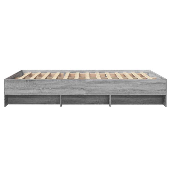 vidaXL Πλαίσιο Κρεβατιού Γκρι Sonoma 120x200 εκ. Επεξεργασμένο Ξύλο