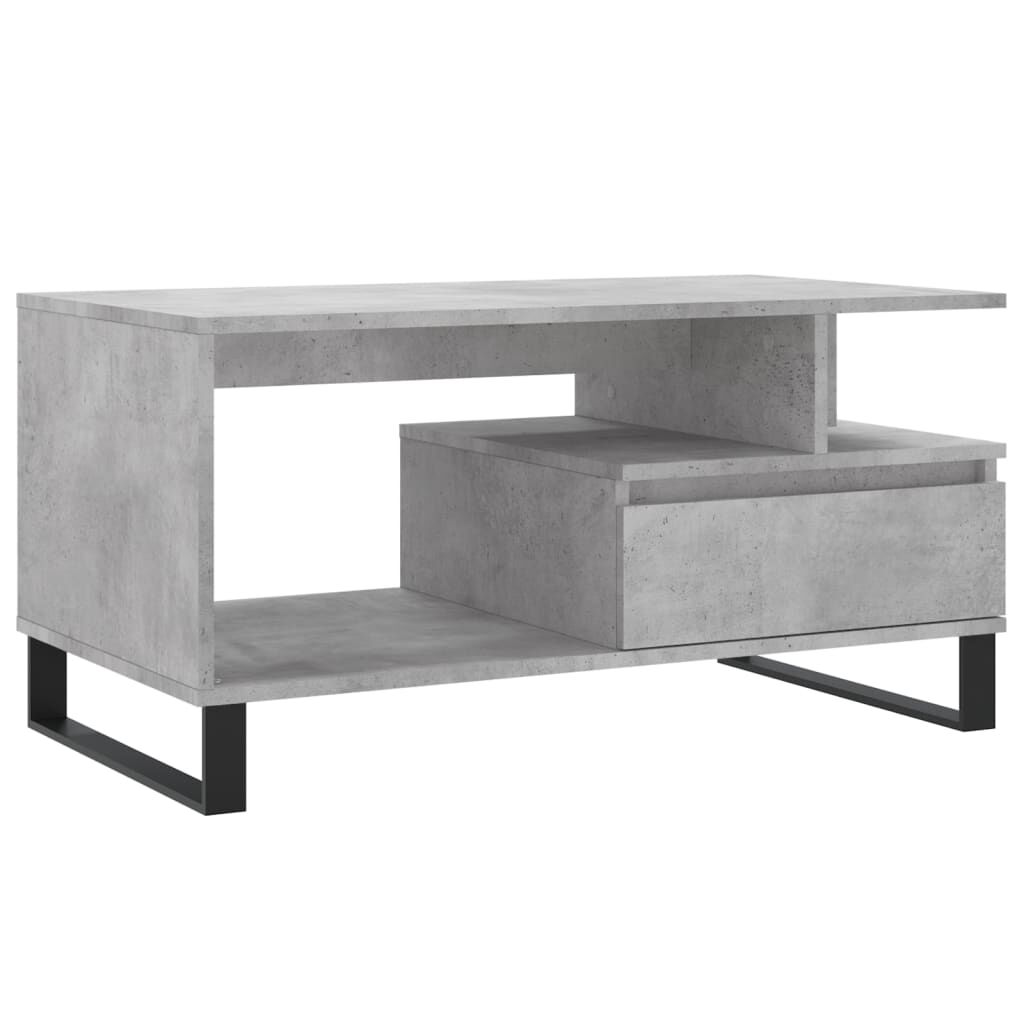vidaXL Τραπεζάκι Σαλονιού Γκρι Σκυρ. 90x49x45 εκ. Επεξεργασμένο Ξύλο