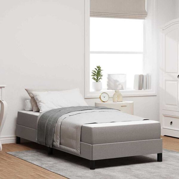 vidaXL Κρεβάτι με ελατήρια Άλλο Taupe 90 x 200 cm ύφασμα