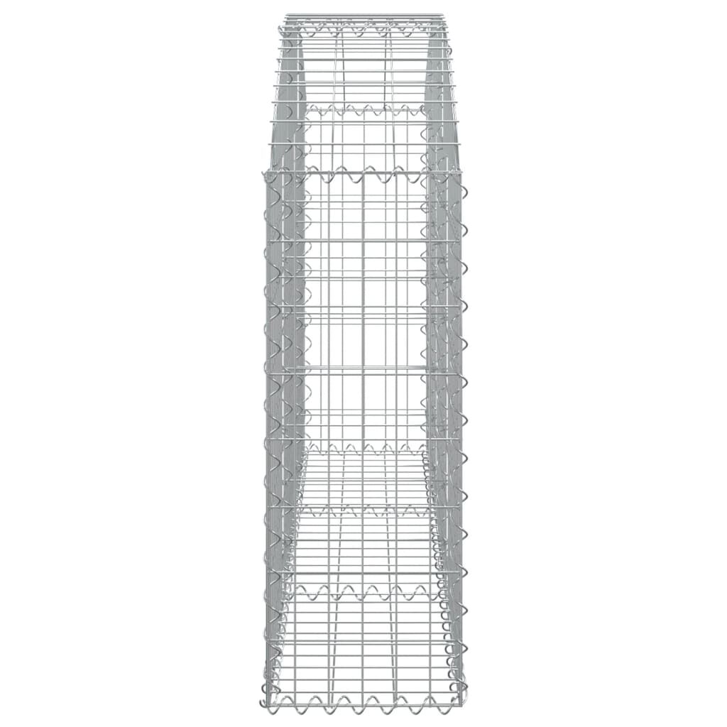 vidaXL Συρματοκιβώτιο Τοξωτό 150x30x80/100εκ. από Γαλβανισμένο Χάλυβα