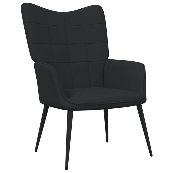 vidaXL Πολυθρόνα Relax Μαύρη Υφασμάτινη