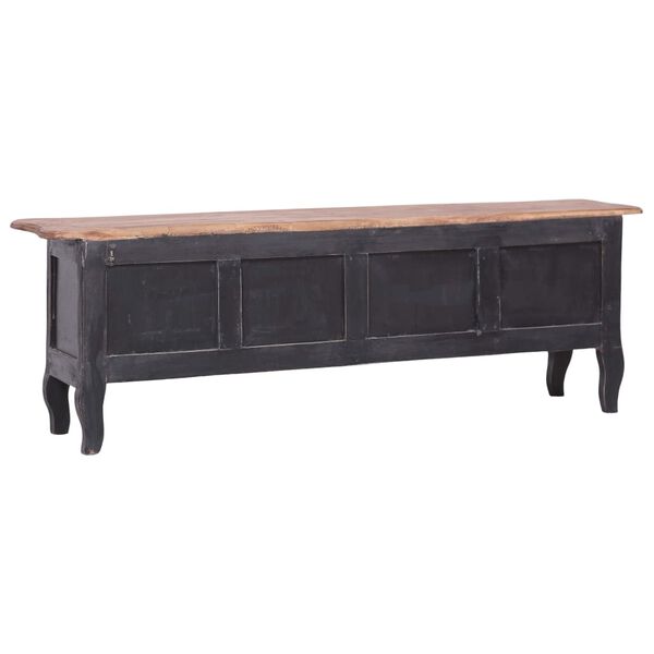 vidaXL Έπιπλο Τηλεόρασης Μαύρο 120 x 30 x 40 εκ. από Μασίφ Μαόνι