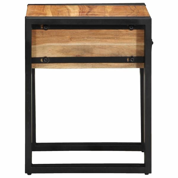 vidaXL End Table &Kappa;&alpha;&phi;έ &kappa;&alpha;&iota; &Mu;&alpha;ύ&rho;&omicron; 40 x 40 x 50 cm &Sigma;&tau;&epsilon;&rho;&epsilon;ό &Xi;ύ&lambda;&omicron; &Alpha;&kappa;&alpha;&kappa;ί&alpha;&sigmaf;