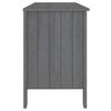 vidaXL Γραφείο HAMAR Σκ. Γκρι 113 x 50 x 75 εκ. Μασίφ Ξύλο Πεύκου