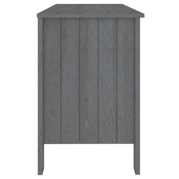 vidaXL Γραφείο HAMAR Σκ. Γκρι 113 x 50 x 75 εκ. Μασίφ Ξύλο Πεύκου
