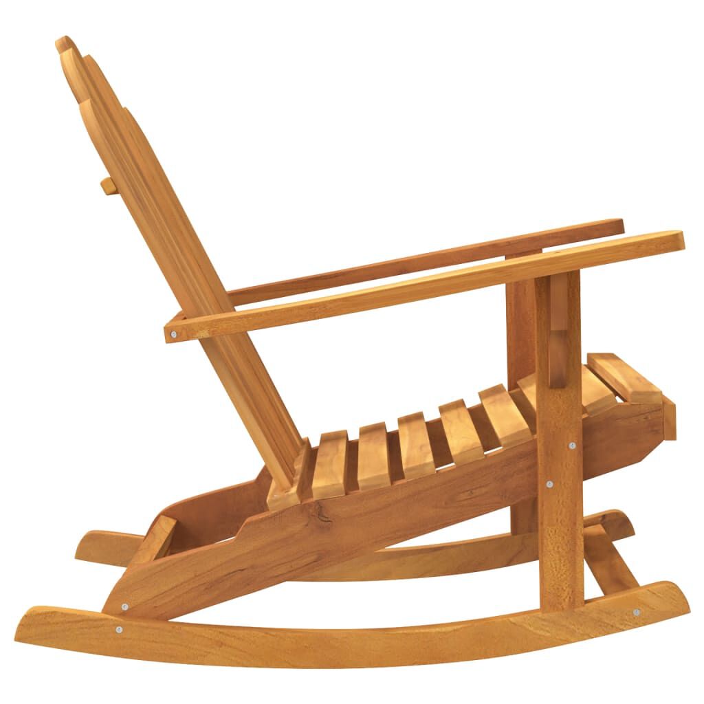 vidaXL Καρέκλα Κήπου Κουνιστή Adirondack 79x100x103 εκ Μασίφ Ξύλο Teak
