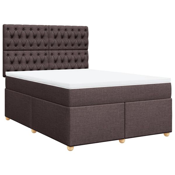 vidaXL &Kappa;&rho;&epsilon;&beta;ά&tau;&iota; Boxspring &mu;&epsilon; &Sigma;&tau;&rho;ώ&mu;&alpha; &Sigma;&kappa;&omicron;ύ&rho;&omicron; &Kappa;&alpha;&phi;έ 140x190 &epsilon;&kappa;. &Upsilon;&phi;&alpha;&sigma;&mu;ά&tau;&iota;&nu;&omicron;