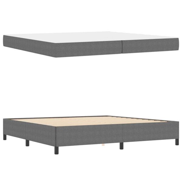 vidaXL Σκελετός Κρεβατιού Ανοιχτό γκρι 200 x 200 cm Βελούδο