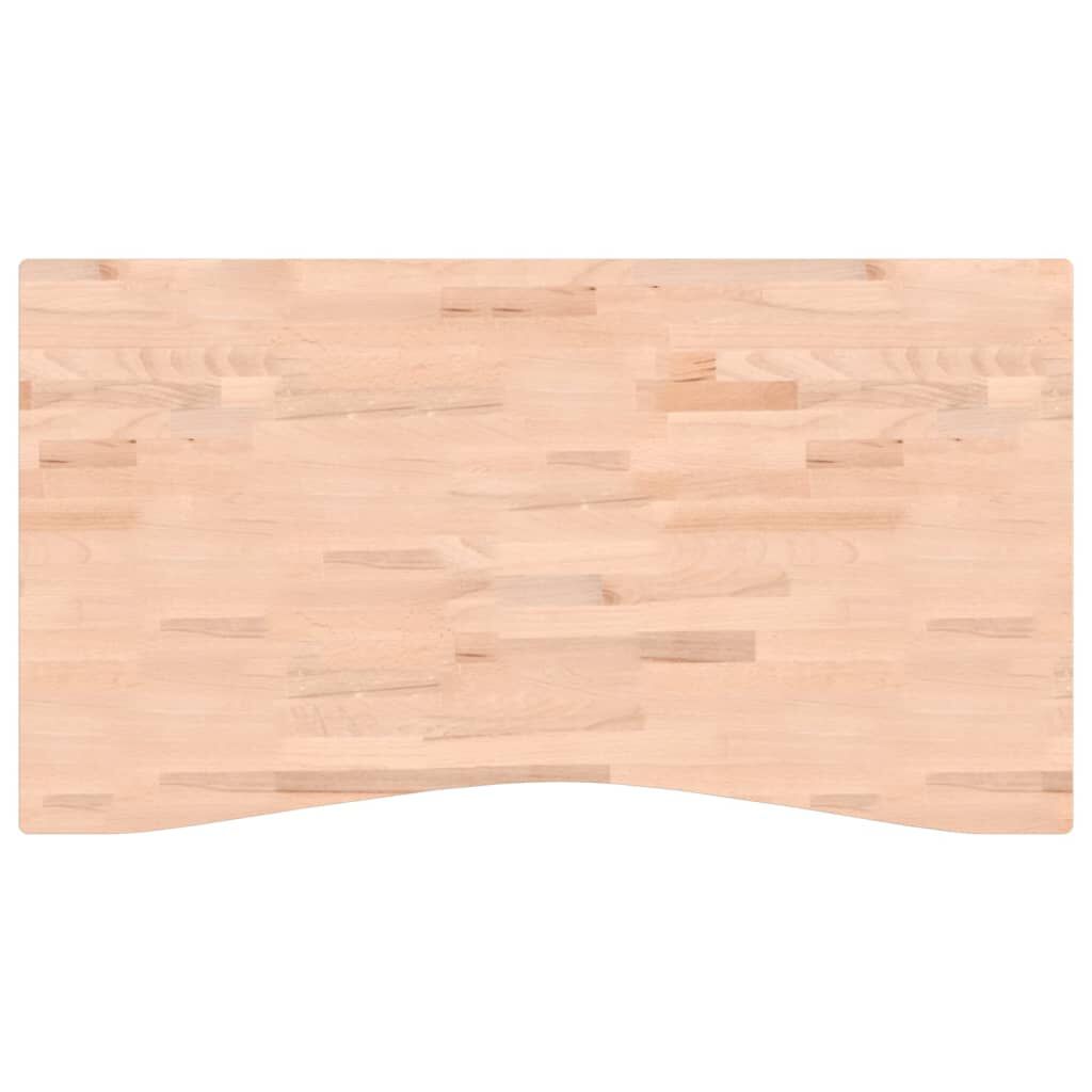 VidaXL Επιφάνεια Εργασίας 110x(55-60)x2,5 εκ. από Μασίφ Ξύλο Οξιάς
