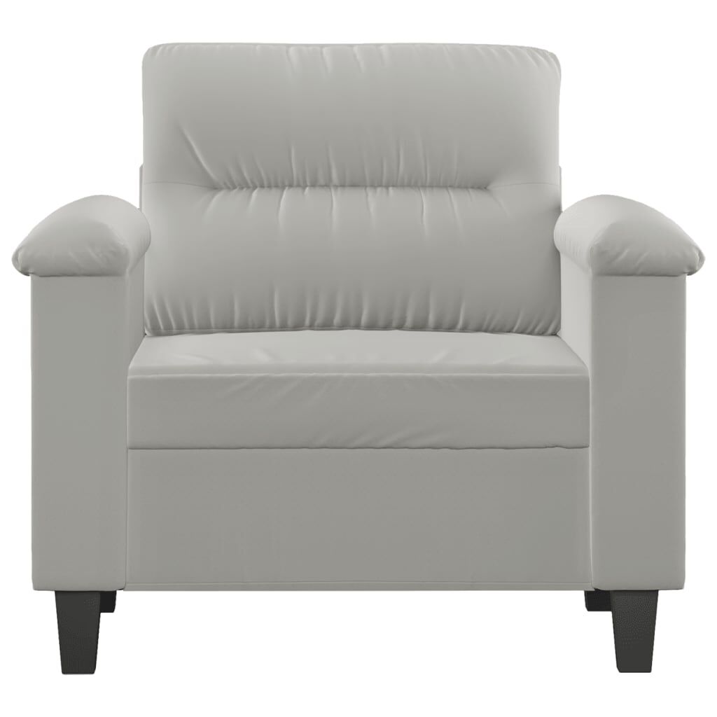 vidaXL Καναπές Διθέσιος Taupe 140 εκ. Ύφασμα μικροϊνών