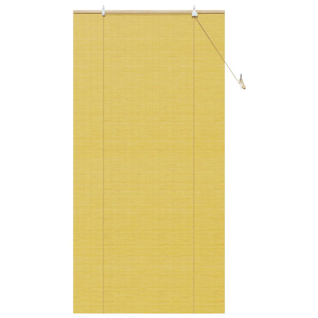 vidaXL Ρολά και Σκίες Παραθύρων Κίτρινο 110 x 220 cm Μπαμπού