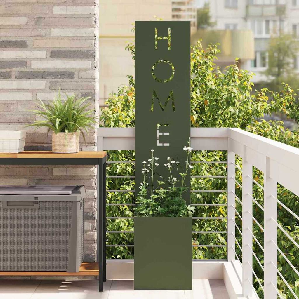 vidaXL Οθόνη Ιδιωτικότητας Κήπου Μαιανδρικό σχέδιο Λαδί 32 x 140 εκ.