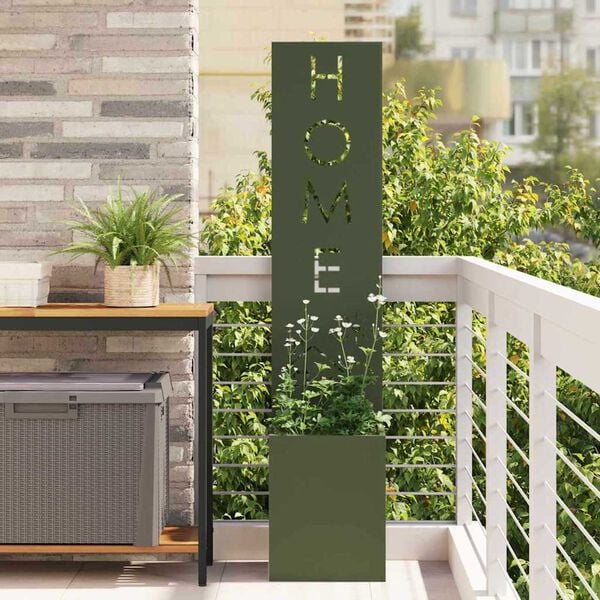 vidaXL Οθόνη Ιδιωτικότητας Κήπου Μαιανδρικό σχέδιο Λαδί 32 x 140 εκ.