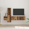 vidaXL Σετ επίπλου τηλεόρασης 5 pcs Παλαιό ξύλο 181 x 30 x 120 εκ
