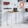 πάγκος εργασίας vidaXL 80x60x(71,5-98) cm Μασίφ Ξύλο Δρυς