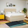 vidaXL &Kappa;&rho;&epsilon;&beta;ά&tau;&iota; Boxspring &mu;&epsilon; &Sigma;&tau;&rho;ώ&mu;&alpha; &Kappa;&rho;&epsilon;&mu; 180x200 &epsilon;&kappa;. &Upsilon;&phi;&alpha;&sigma;&mu;ά&tau;&iota;&nu;&omicron;