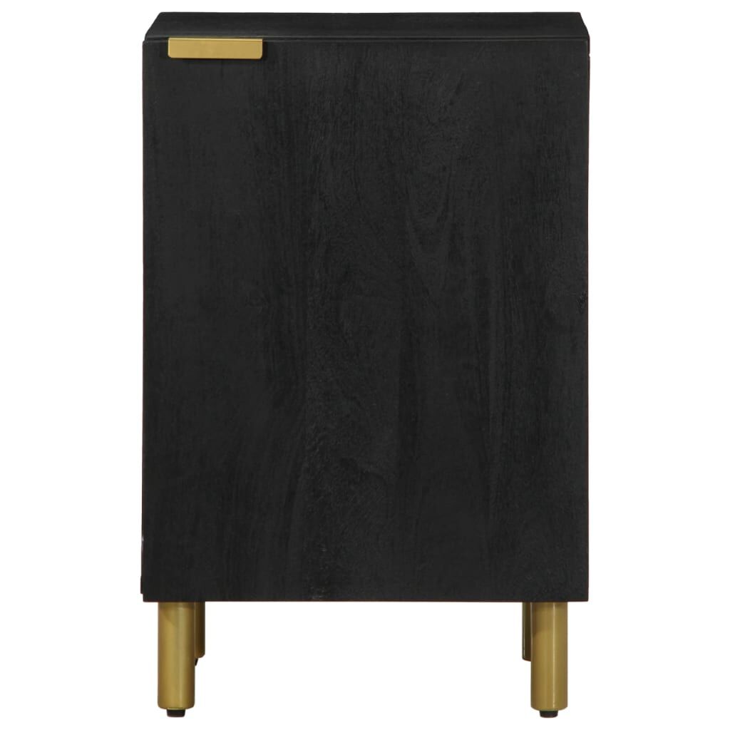 vidaXL Ντουλάπι Μπάνιου Μαύρο 38 x 33 x 58 εκ. Επεξεργασμένο Ξύλο