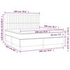 vidaXL &Kappa;&rho;&epsilon;&beta;ά&tau;&iota; Boxspring &mu;&epsilon; &Sigma;&tau;&rho;ώ&mu;&alpha; &Sigma;&kappa;&omicron;ύ&rho;&omicron; &Mu;&pi;&lambda;&epsilon; 180x200 &epsilon;&kappa;. &Beta;&epsilon;&lambda;&omicron;ύ&delta;&iota;&nu;&omicron;