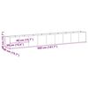 vidaXL Ζαρντινιέρα 360x40x40 εκ. Ατσάλι Σκληρυθέν στον Αέρα