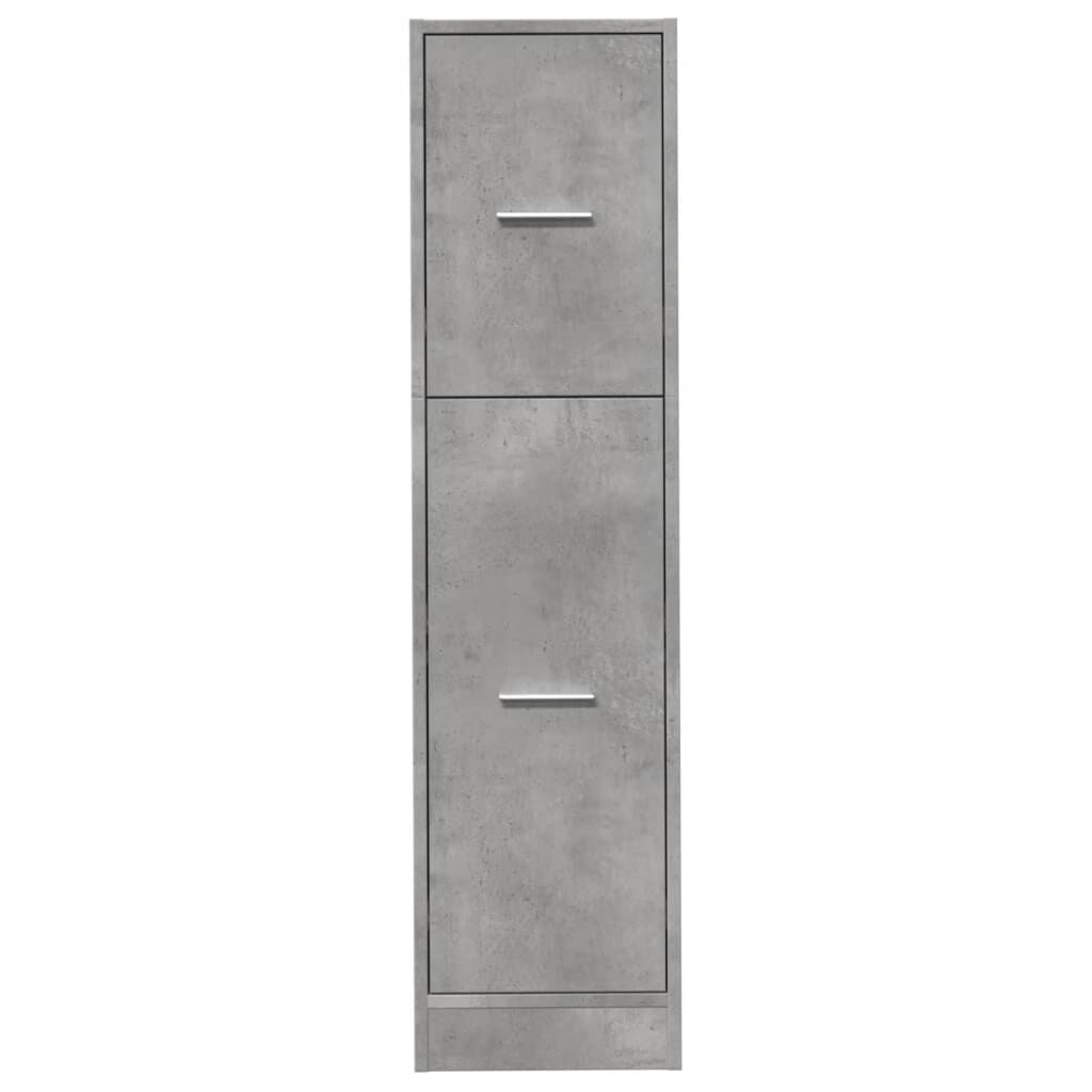 vidaXL Συρταριέρα Γενικής Χρήσης Γκρι Σκυρ.30x41x118 εκ. Επεξ. Ξύλο