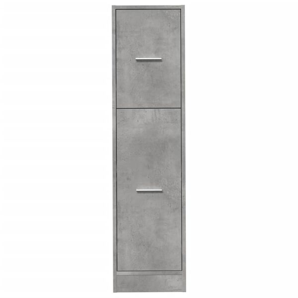 vidaXL Συρταριέρα Γενικής Χρήσης Γκρι Σκυρ.30x41x118 εκ. Επεξ. Ξύλο