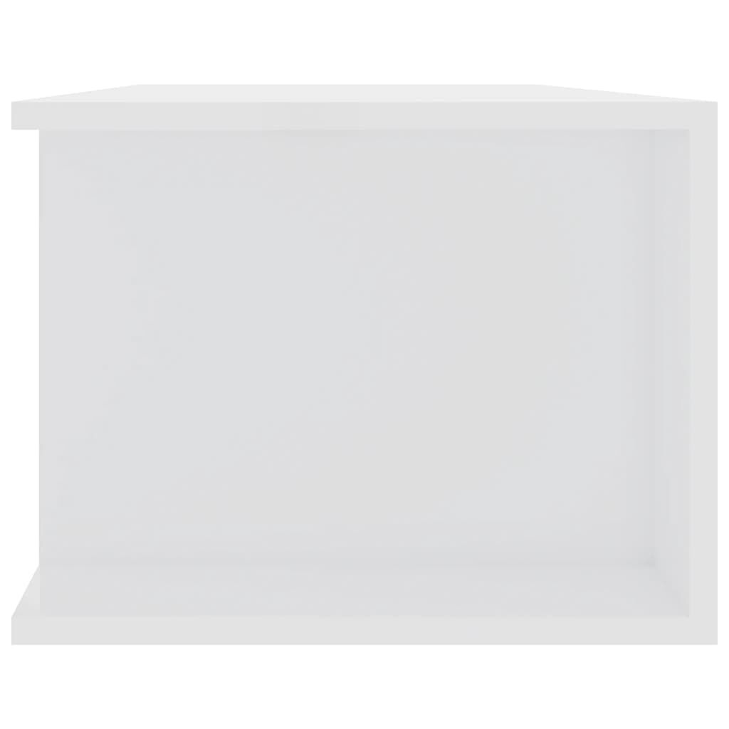 vidaXL Έπιπλο Τηλεόρασης με LED Γυαλιστερό Λευκό 135x39x30 εκ.