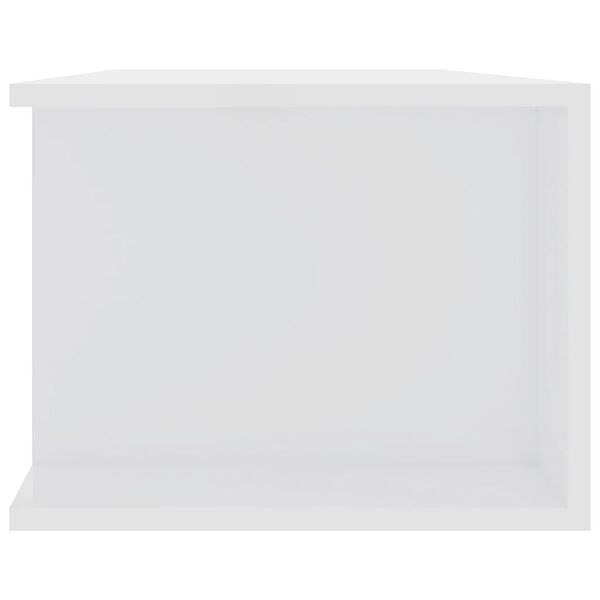 vidaXL Έπιπλο Τηλεόρασης με LED Γυαλιστερό Λευκό 135x39x30 εκ.