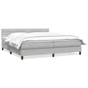 vidaXL Box Spring &kappa;&rho;&epsilon;&beta;ά&tau;&iota; &mu;&epsilon; &sigma;&tau;&rho;ώ&mu;&alpha; &alpha;&nu;&omicron;&iota;&chi;&tau;ό &gamma;&kappa;&rho;&iota; 180x220 cm &Beta;&epsilon;&lambda;&omicron;ύ&delta;&iota;&nu;&omicron;