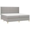 vidaXL &Kappa;&rho;&epsilon;&beta;ά&tau;&iota; Boxspring &mu;&epsilon; &Sigma;&tau;&rho;ώ&mu;&alpha; & LED &Alpha;&nu;.&Gamma;&kappa;&rho;&iota; 200x200&epsilon;&kappa;. &Upsilon;&phi;&alpha;&sigma;&mu;ά&tau;&iota;&nu;&omicron;
