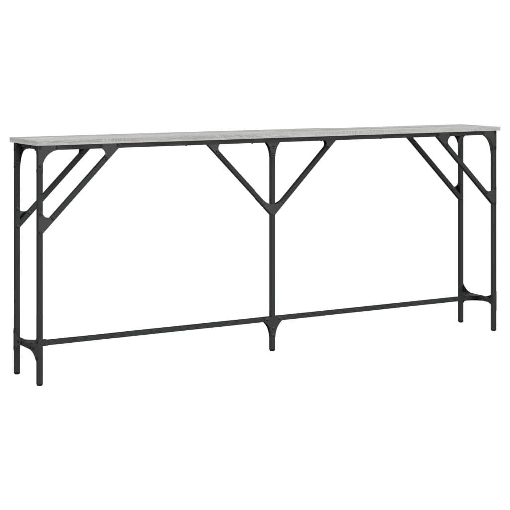 vidaXL Τραπέζι Κονσόλα Γκρι Sonoma 180x23x75 εκ. Επεξεργασμένο Ξύλο
