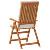 vidaXL Καρέκλα Κήπου 4 pcs Καφέ 57 x 71.5 x 104εκ Μασίφ ξύλο teak