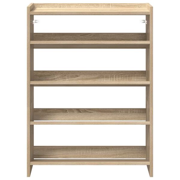Ράφι παπουτσιών vidaXL Sonoma Oak 60x25x81 cm Κατασκευασμένο ξύλο
