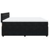 vidaXL Κρεβάτι Boxspring με Στρώμα Μαύρο 180x200 εκ. Βελούδινο