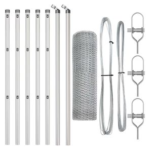 vidaXL Φράχτης με Στήλες. Ασημί 0.4 x 10 μ Ατσάλι με επικάλυψη PVC