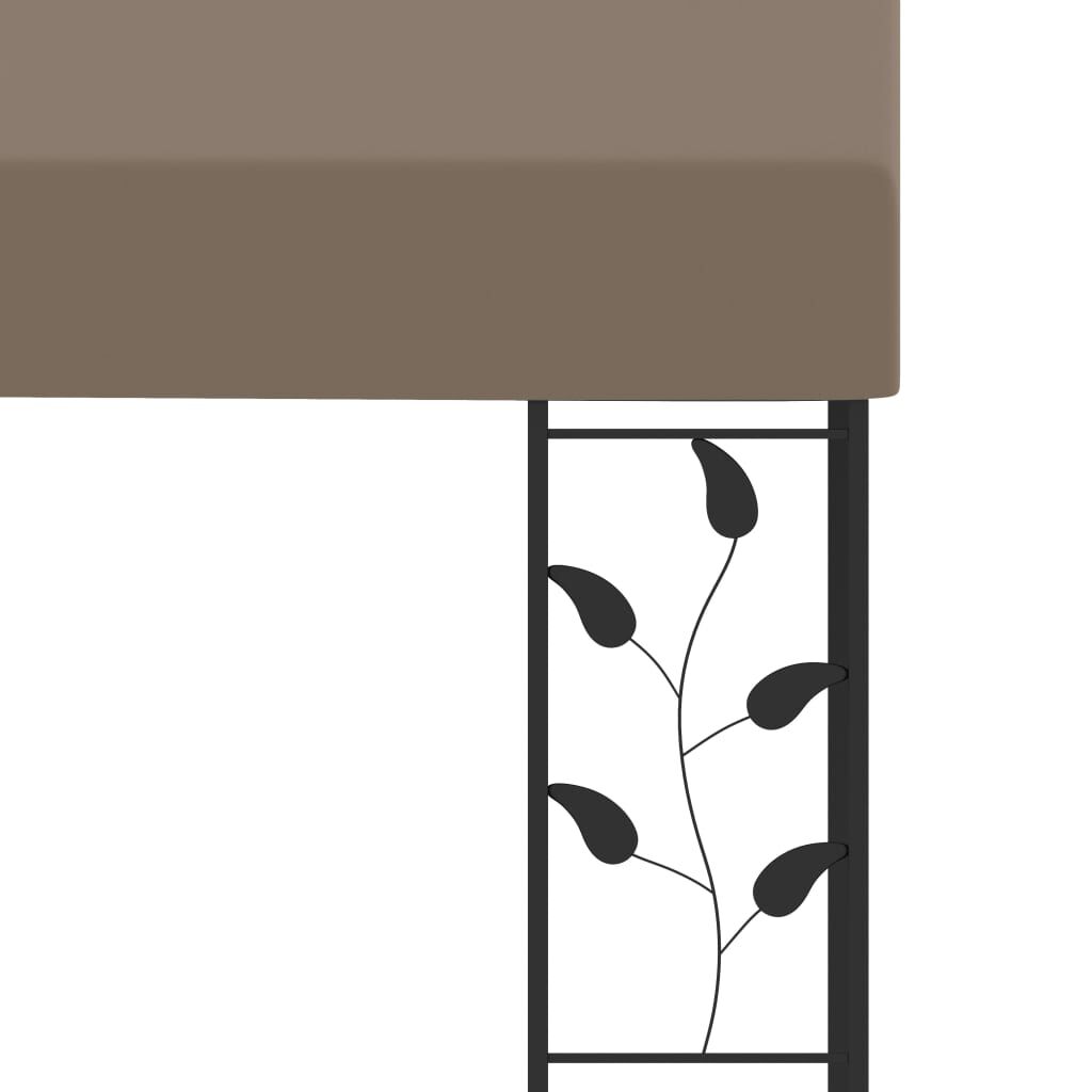 vidaXL Κιόσκι Επιτοίχιο Taupe 4 x 3 x 2,5 μ.