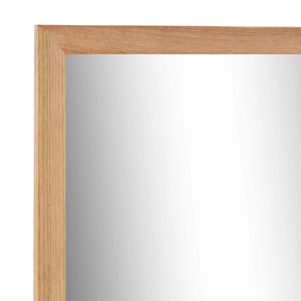 vidaXL Καθρέφτης Μπάνιου 60 x 12 x 62 εκ. από Μασίφ Ξύλο Καρυδιάς