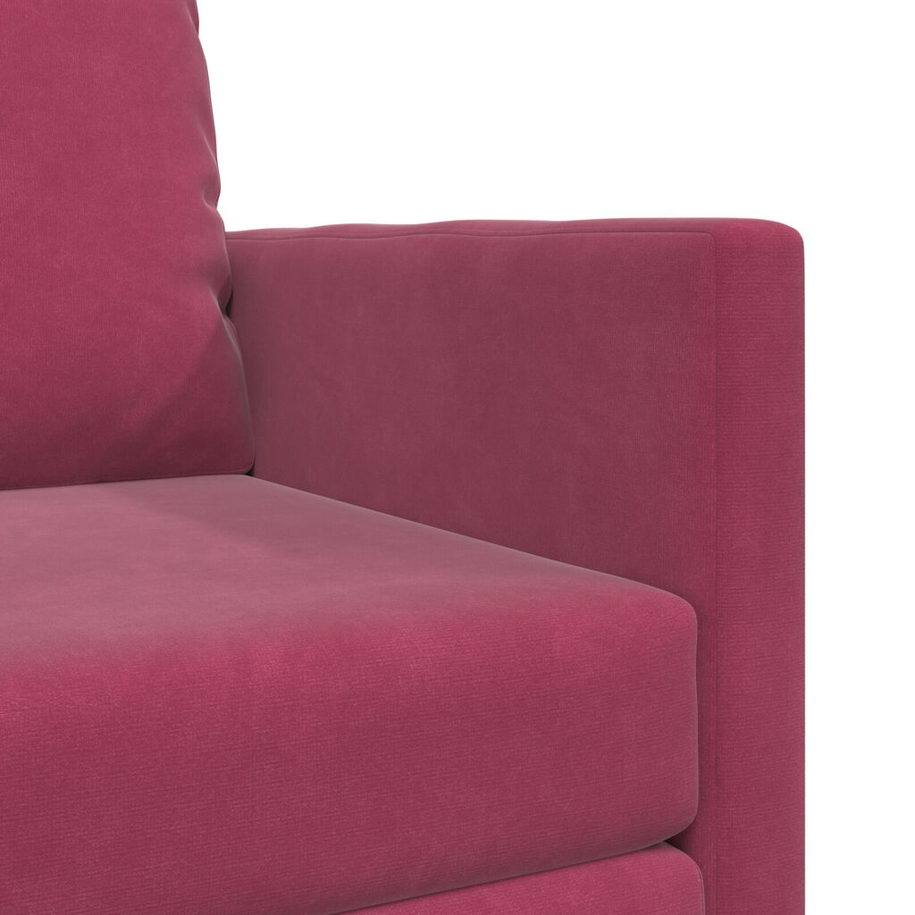 vidaXL Sofa Κρεβάτι 2 σε 1 Κρασιού Κόκκινο 74x77x81 εκ. Βαμβακερό