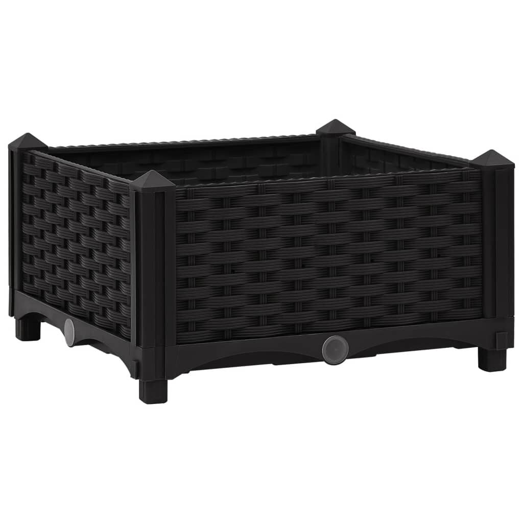 vidaXL Ζαρντινιέρα 40 x 40 x 23 εκ. από Πολυπροπυλένιο