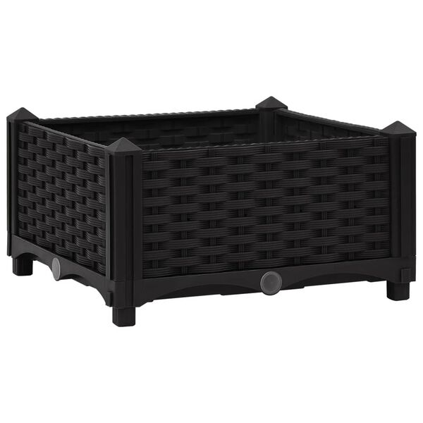 vidaXL Ζαρντινιέρα 40 x 40 x 23 εκ. από Πολυπροπυλένιο