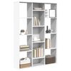 vidaXL Διαχωριστικό/Βιβλιοθήκη Λευκό 100x24x140 εκ. από Επεξ. Ξύλο