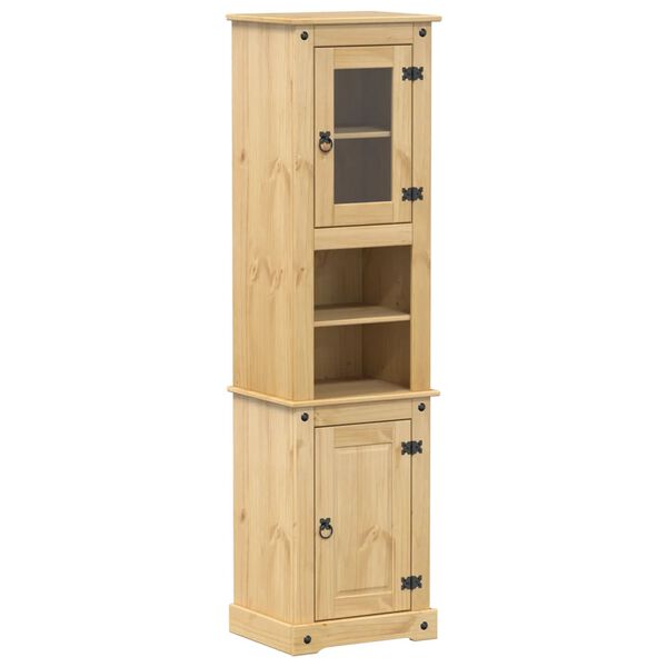 vidaXL Ντουλάπι Μπάνιου Corona 50x40x185 εκ. από Μασίφ Ξύλο Πεύκου