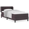 vidaXL Κρεβάτι box spring με στρώμα με στρώμα Σκούρο καφέ Σκούρο καφέ