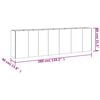 vidaXL Ζαρντινιέρα 280 x 40 x 80 εκ. από Ατσάλι Σκληρυθέν στον Αέρα