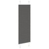 vidaXL Πλισέ περσίδα Μαύρο 40x100 cm Πλάτος υφάσματος 39,4 cm
