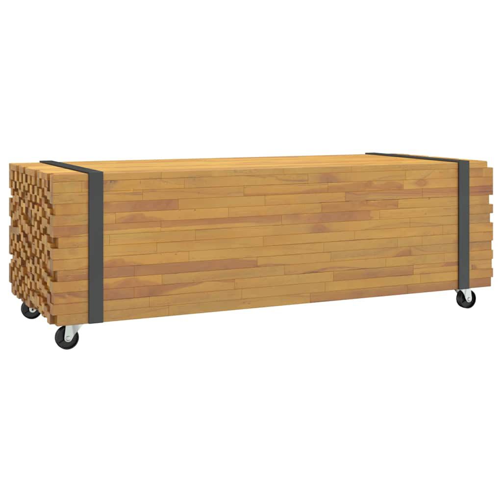 vidaXL Τραπεζάκι Σαλονιού 110x45x35 εκ. από Μασίφ Ξύλο Teak