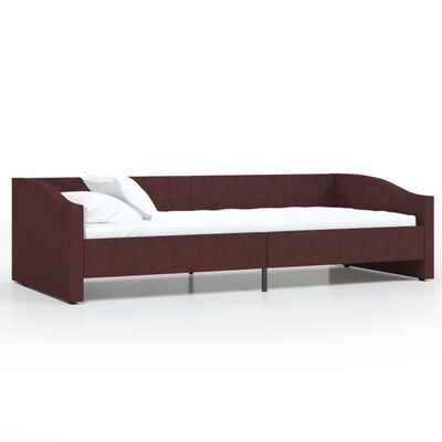 vidaXL Καναπές Κρεβάτι με Έξοδο USB Μωβ 90 x 200 εκ. Υφασμάτινος